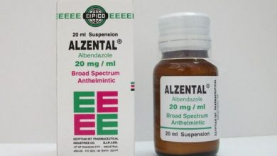 افضل طارد للديدان دواء الزنتال Alzental المتوفر فى شكل اقراص و شراب