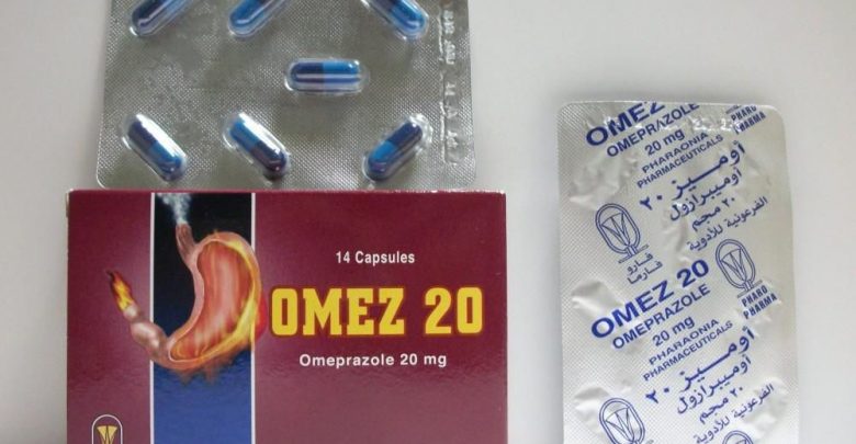 دواء أوميز كبسولات لعلاج الحموضة وقرحة المعدة Omez