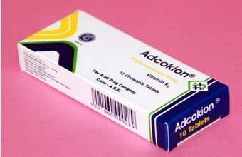 مواصفات اقراص ادكوكيون Adcokion لعلاج حالات النزيف لنقص فيتامين ك1
