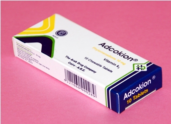 مواصفات اقراص ادكوكيون Adcokion لعلاج حالات النزيف لنقص فيتامين ك1
