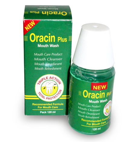 غسول الفم اوراسين Oracin مضمضة وغرغرة لازالة رائحة الفم الكريهة