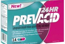 كبسولات بريفاسيد للعلاج والوقايه من القرحه الهضميه والاثنى عشر PREVACID