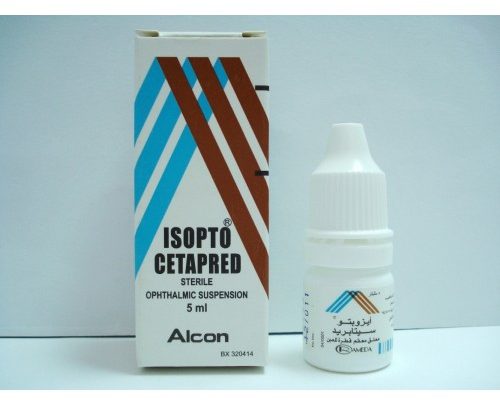 قطرة العين ايزوبتو سيتابريد معلق ومعقم مضاد للبكتيريا Isopto Cetapred