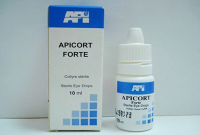 قطرة عين ابيكورت فورت لعلاج التهابات وحساسية العين Apicort Forte