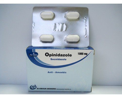 حبوب اوبينيدازول لعلاج عدوى مجرى البول والمهبل والامراض الطفيلية Opinidazole