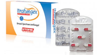 كبسولات اترافينجيكس مضاد للفطريات لعلاج العدوى الجلدية والفم والمھبل Itrafungex