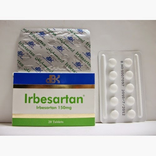 اقراص اربيسارتان لعلاج ارتفاع ضغط الدم واعتلال الكلية السكري Irbesartan