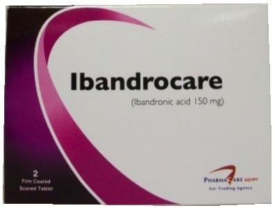 اقراص اباندروكير للعلاج والوقاية من هشاشة العظام خاصة للنساء Ibandrocare