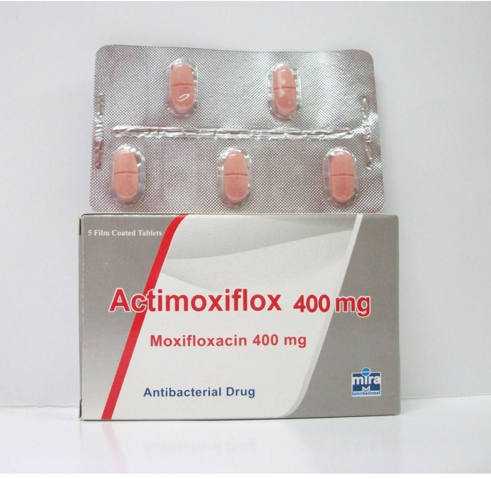 اقراص اكتيموكسيفلوكس لعلاج التهاب الجيوب الأنفية الحاد والإلتهاب الرئوى Actimoxiflox