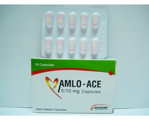 كبسولات املو ايس مضاد لإرتفاع ضغط الدم والذبحة AMLO ACE