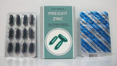 كبسولات بريجفيت زنك لعلاج حالات سوء التغذية والانيميا Pregvit Zinc