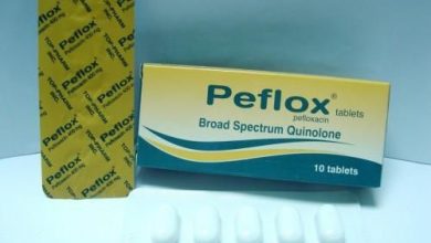 اقراص بيفلوكس مضاد حيوي لعلاج عدوى العين والاذن والحنجرة Peflox