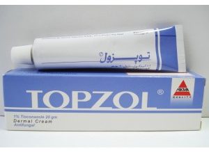 كريم توبزول مضاد لفطريات وبكتيريا المهبل و تينيا القدم Topzol