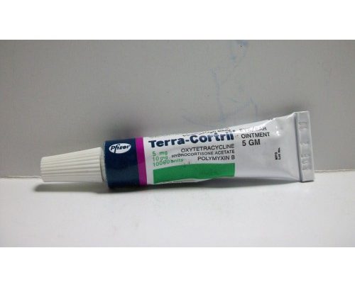 مرهم تيراكورتريل لعلاج الالتهابات الجلدية و التهابات المسالك البولية Terracortril