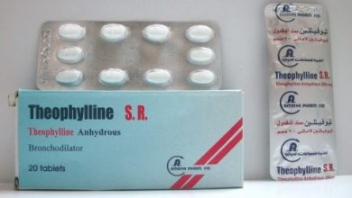 اقراص ثيوفيللين لعلاج مشاكل الجهاز التنفسي وضيق التنفس وحالات الربو Theophylline