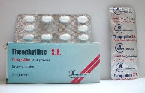 اقراص ثيوفيللين لعلاج مشاكل الجهاز التنفسي وضيق التنفس وحالات الربو Theophylline