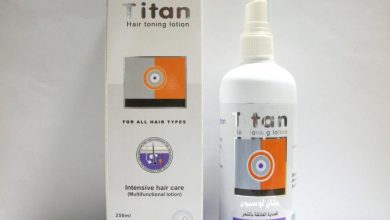 لوشن تيتان لعلاج تساقط الشعر وتقويته وعلاج تلف الشعر Titan