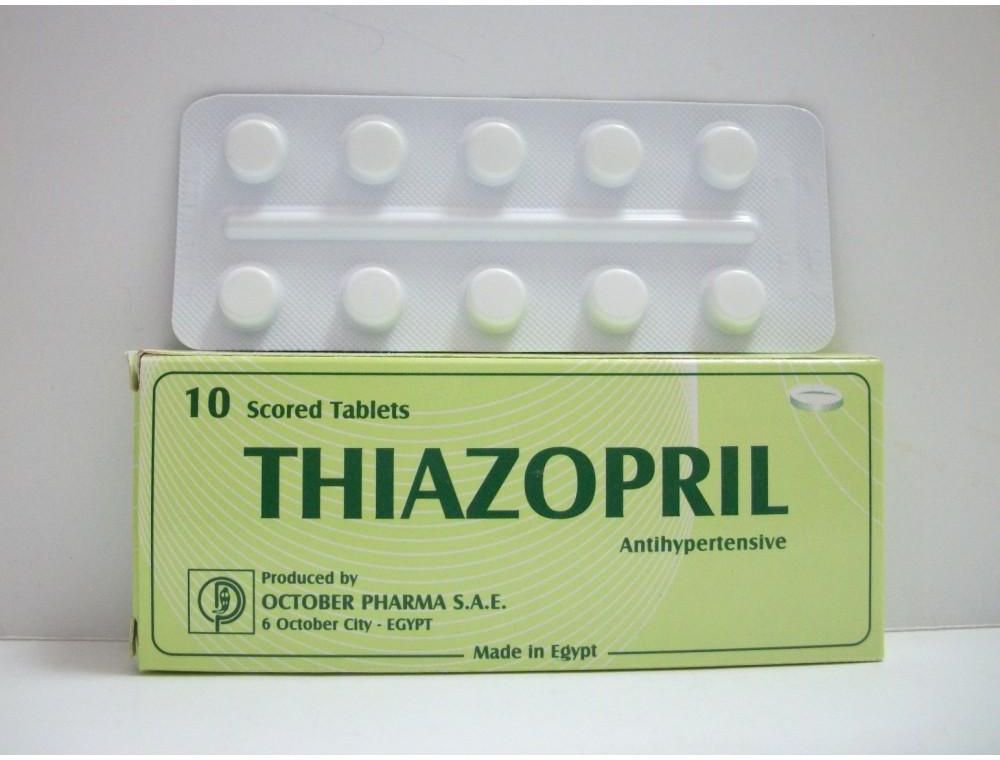 اقراص ثيازوبريل لعلاج ارتفاع ضغط الدم والذبحة الصدرية Thiazopril