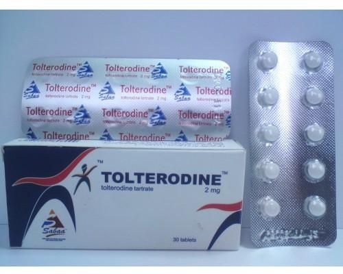 اقراص تولتيرودين لعلاج فرط نشاط المثانة مع اعراض بولية Tolterodine