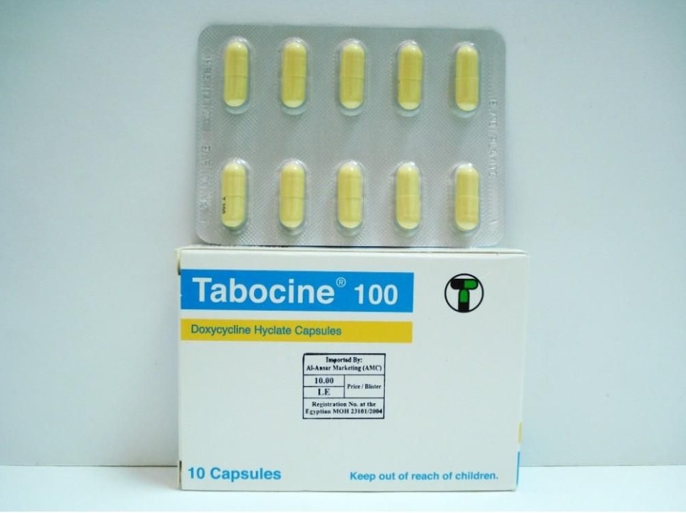 كبسولات تابوسين لعلاج البكتيريا المسببه لحب الشباب وعلاج الملاريا Tabocine