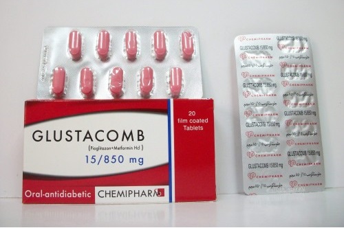 اقراص جلوستاكومب لعلاج زيادة السكر فى الدم Glustacomb