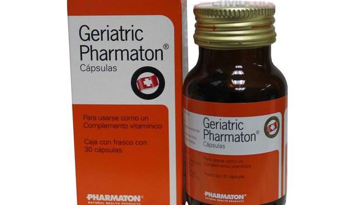 يصفه Geriatric Pharmaton كمكمل غذائي لتزويد الجسم بالفيتامينات التي يفتقر إليها