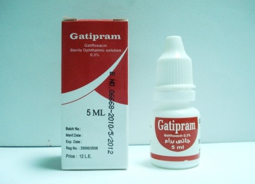 قطرة جاتيبرام محلول معقم للعين لعلاج التهاب الملتحمة البكتيري Gatipram