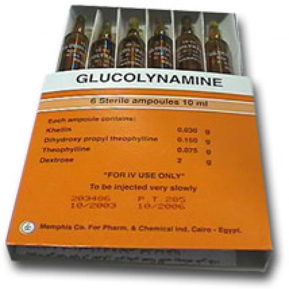 حقن جلوكولينامين لعلاج اعراض الازمات الربوية والتشنج الشعبى Glucolynamine