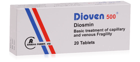 اقراص ديوفين لعلاج ضعف الأوردة والشعيرات الدموية Dioven