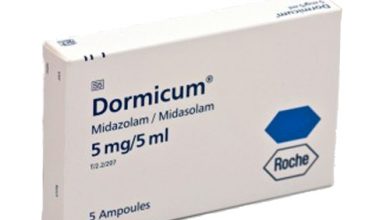 دواء دورميكوم مهدئ ومنوم لعلاج نوبات تشنجية في الأطفال الصغار Dormicum