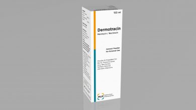 بودرة ديرموتراسين مضاد حيوى واسع المجال لعلاج الإلتهابات الجلدية Dermotracin