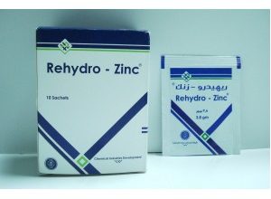 اكياس ريهيدرو زنك لعلاج جميع حالات الجفاف الناتجة عن الاسهال Rehydro-Zinc