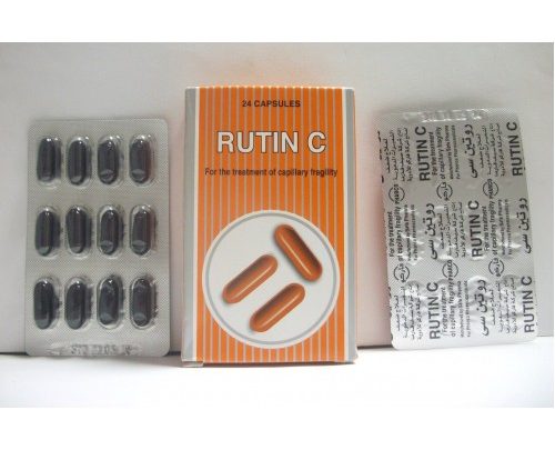 كبسولات روتين سي لعلاج ضعف الشعيرات الدموية والتهابات الشبكية Rutin C