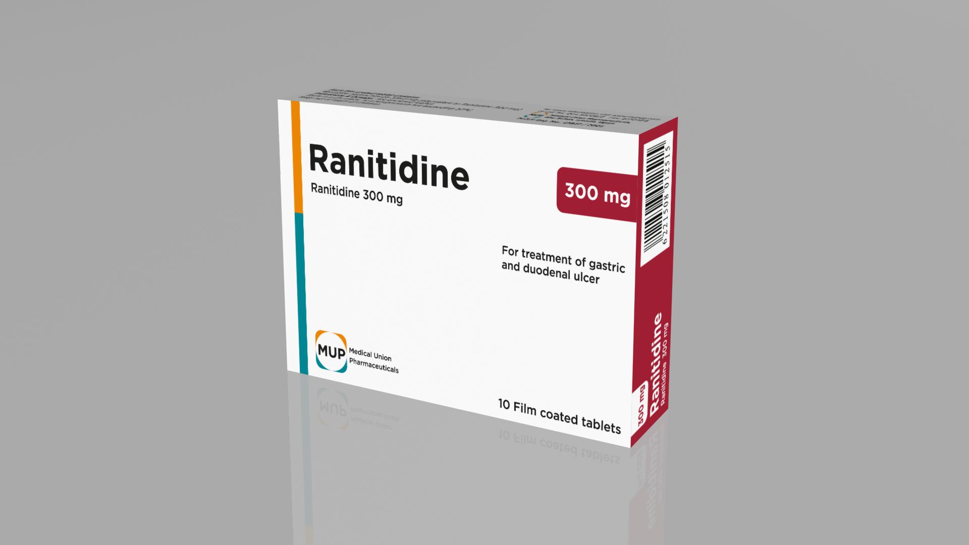 اقراص رانيتيدين لعلاج الحموضة وقرحة المعدة والاثنى عشر Ranitidine