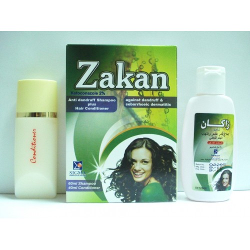 شامبو زاكان لعلاج قشرة الشعر الكثيفة و الملتصقة بفروة الرأس ZAKAN