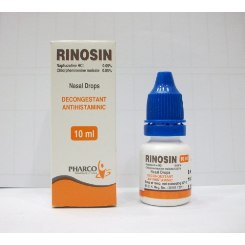 قطرة رينوزين لعلاج الحساسية الموسمية و حساسية الجهاز التنفسى العلوى Rinosin