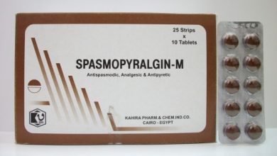 دواء سبازموبيرالجين لعلاج تشنجات الجسم وتقلصات المعدة Spasmopyralgin