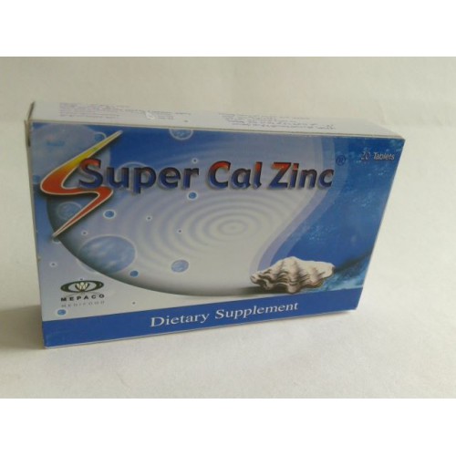 اقراص سوبر كال زنك لعلاج الكساح ، ولين العظام ، وهشاشة العظام Super Cal Zinc