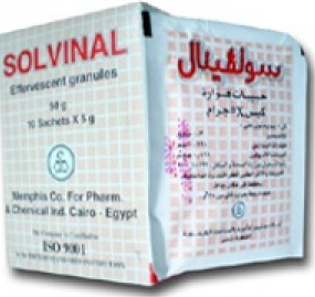اكياس سولفينال لعلاج حالات النقرس الحادة والمزمنة والتهاب المفاصل النقرسي Solvinal