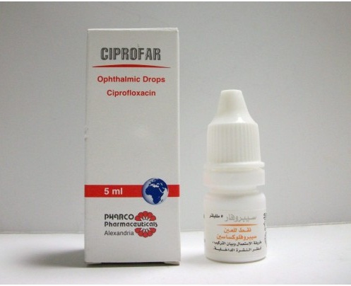 قطرة سيبروفار للعين مضاد حيوى لعلاج التهابات و إصابات العين البكتيرية CIPROFAR