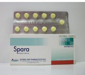 اقراص سبارا لعلاج الالتهابات البكتيرية وعدوى الالتهاب الرئوي والسل Spara
