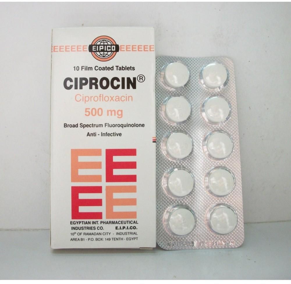 اقراص سيبروسين مضاد حيوى لعلاج الجمرة الخبيثة والتهاب الجهاز البولى CIPROCIN