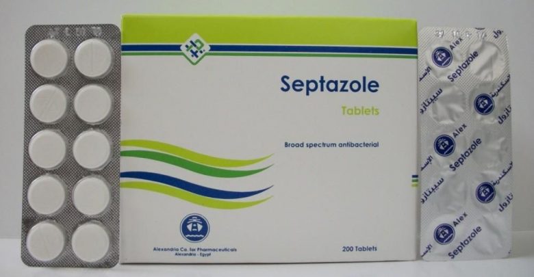 دواء سيبتازول مضاد حيوى لعلاج التهاب الحلق والتهاب اللوز SEPTAZOLE