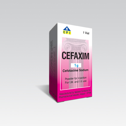 حقن سيفاكسيم مضاد حيوي لعلاج التهاب الجهاز البولى الجرثومى CEFAXIM