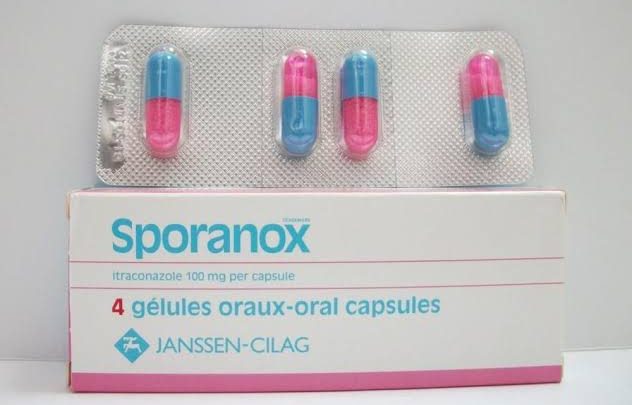 كبسولات سبورانوكس لعلاج الالتهابات الفطرية و البقع الملونة Sporanox