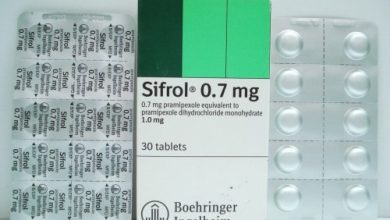 اقراص سيفرول لعلاج مرض الشلل الرعاش ومتلازمة تململ الساقين SIFROL