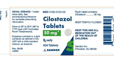 اقراص سيلوستازول يستخدم للتخفيف من اعراض العرج المتقطع Cilostazol