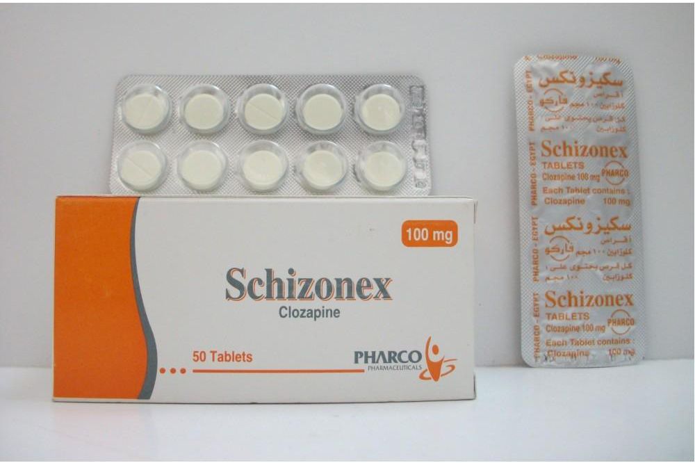اقراص سكيزونكس لعلاج حالات انفصام الشخصيه المستعصيه schizonex