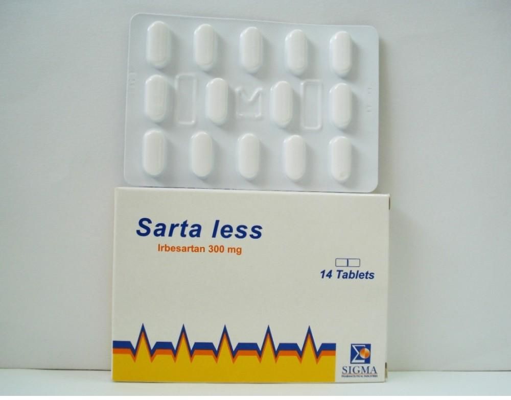 اقراص سارتا ليس لعلاج ارتفاع ضغط الدم و اعتلال الكلى السكري Sarta Less