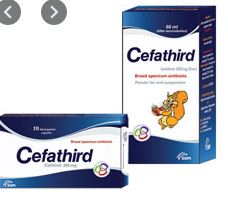 كبسولات سيفاثرد مضاد حيوى واسع المجال و علاج الالتهاب الرئوى الشديد CEFATHIRD